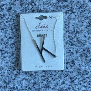 Silver Initial Necklace